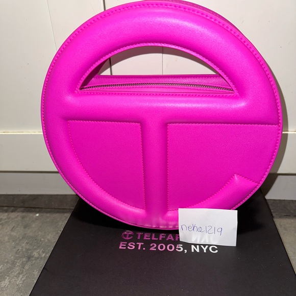 Telfar Round Circle Bag- Azalea - Picture 2 of 6